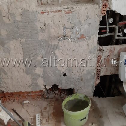 nové rozvody vody a odpadu v byte