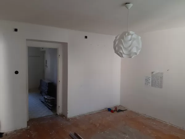 začiatok prerábky bytu