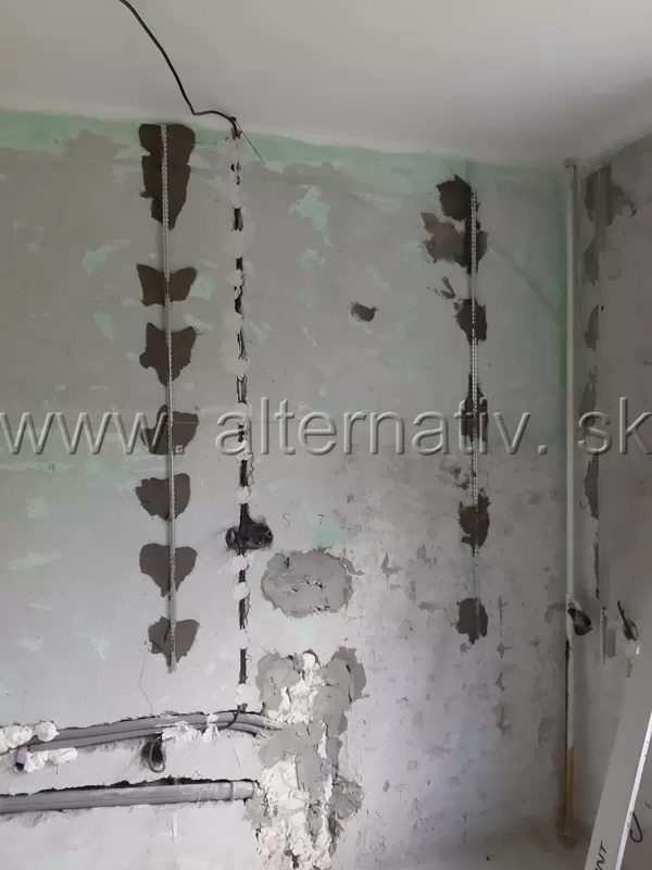 vyrovnávanie stien kuchyňa