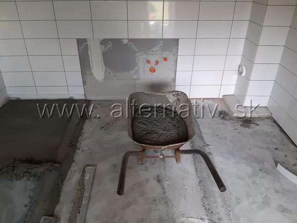 vyrovnávanie podlahy suchým poterom